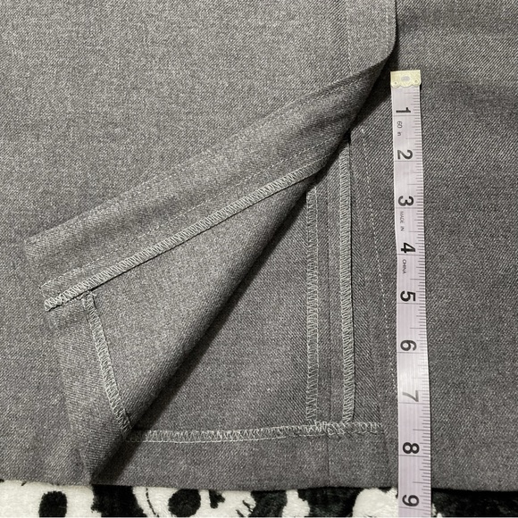 IMAGINE ME! Vintage grey a-line pencil skirt ~ SMALL MEDIUM business suit skirt - Picture 11 of 13